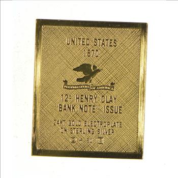 24K Gold Plated SILVER - Henry Clay 