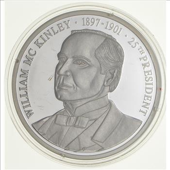 25th President William McKinley Commemorative $20.00 Face Value 20 Grams .999 Fine Silver