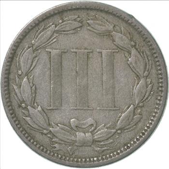***3***THREE***Cent*** - 1867 Three Cent Nickel Piece - Tough to Find