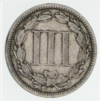***3***THREE***Cent*** - 1873 Three Cent Nickel Piece - Tough to Find