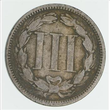 ***3***THREE***Cent***1867 - 3 Cent Piece Copper Nickel - Neat