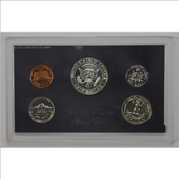 5 Coins - 1970 United States Proof Set - No S Dime - Set