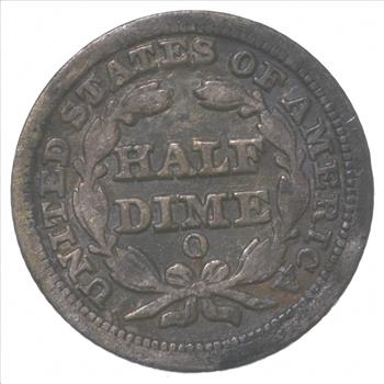 5c ***1/2 Dime HALF** - 1854-O Seated Liberty Half Dime - Early American Type Coin