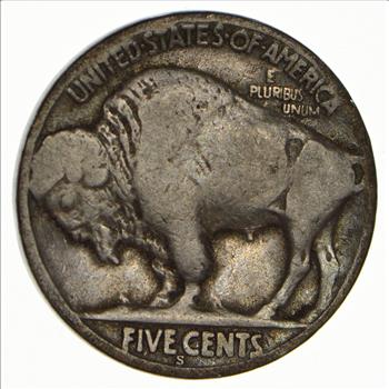 5c *S* Mint Marked - 1919 Buffalo Indian Head Nickel - Better Date - High Redbook Value