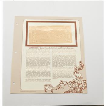 Antigua & Barbuda - $30 Seashells - 22K Gold Bank Note - Rare