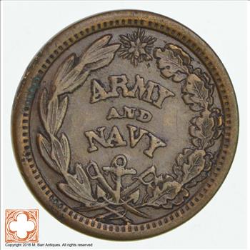Army & Navy The Federal Union Civil War Token