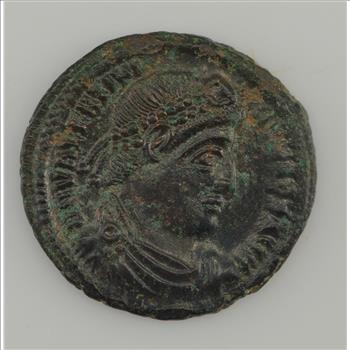 Authentic 364-378 AD Ancient Roman Coin Valens, Chrismon