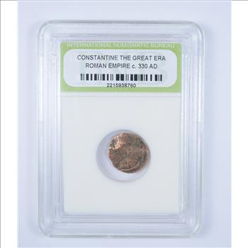 AUTHENTIC - Constantine The Great Era Roman Empire circ 330 AD - Historic Coin!