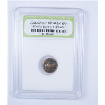 AUTHENTIC - Constantine The Great Era Roman Empire circ 330 AD - Historic Coin!