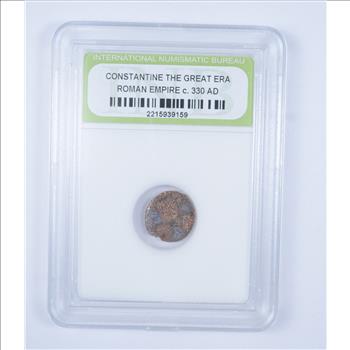 AUTHENTIC - Constantine The Great Era Roman Empire circ 330 AD - Historic Coin!