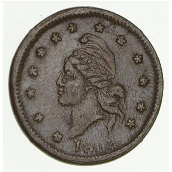 Authentic ORIGINAL Civil War Token - 1865 Army & Navy