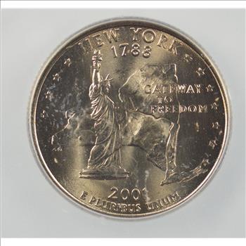 Autographed By Designer - 2001 New York State Quarter - Limited Edition ICG