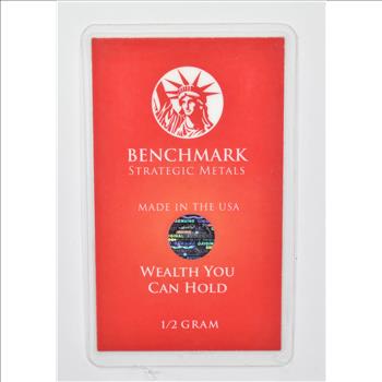 Benchmark Strategic Metals Goldgram 1/2 Gram Bar - In Original Packaging