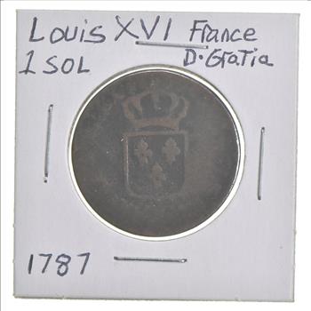 Better 1787 France 1 Sol