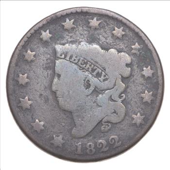 Better 1822 Matron Head - US Large Cent Penny - Coin Collection Lot Set Break