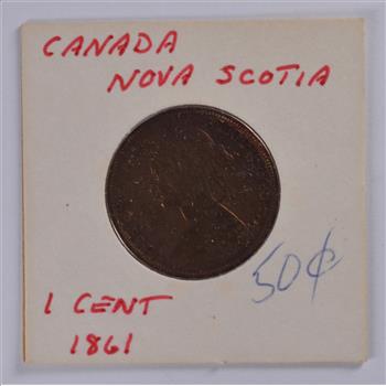 Better 1861 Nova Scotia 1 Cent