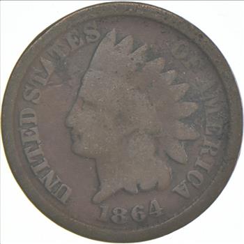 Better 1864 US Indian Head Cent Penny - Coin Collection Lot Set Break