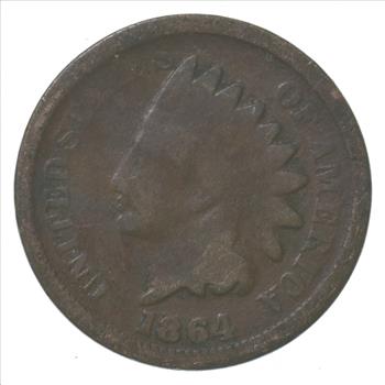 Better 1864 US Indian Head Cent Penny - Coin Collection Lot Set Break