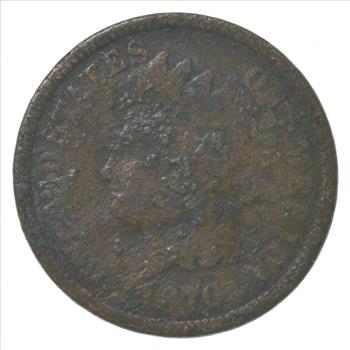 Better 1870 US Indian Head Cent Penny - Coin Collection Lot Set Break