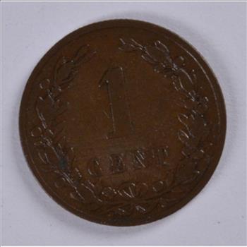 Better 1878 Netherlands 1 Cent