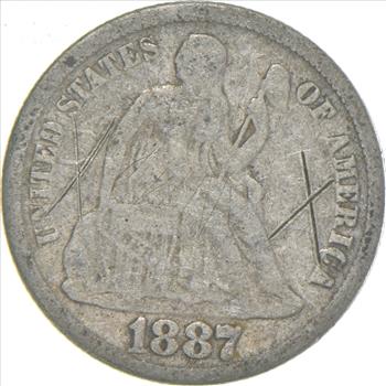 Better 1887 Seated Liberty Dime