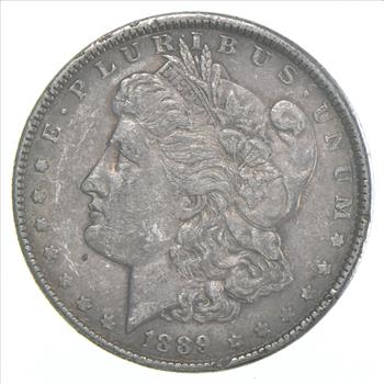 Better 1889 Morgan Silver Dollar - 90% US Coin - Nice Coin