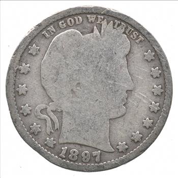 Better 1897 US Barber 90% Silver Quarter Coin Collection Set Break