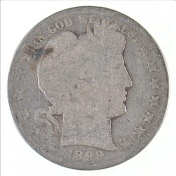 Better 1899 US Barber 90% Silver Half Dollar Coin Collection Set Break