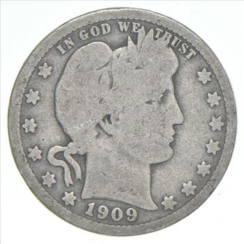 Better 1909 US Barber 90% Silver Quarter Coin Collection Set Break