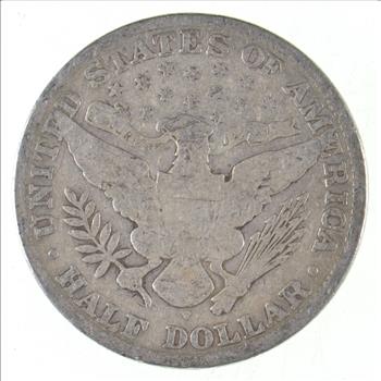 Better 1909-S US Barber 90% Silver Half Dollar Coin Collection Set Break