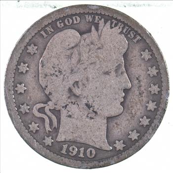 Better 1910 US Barber 90% Silver Quarter Coin Collection Set Break