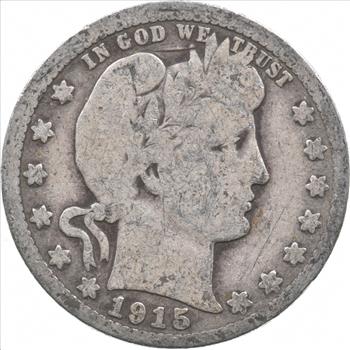 Better 1915 US Barber 90% Silver Quarter Coin Collection Set Break
