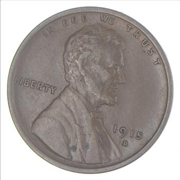 Better 1915-D - US Lincoln Wheat Cent Penny Coin Collection Lot Set Break
