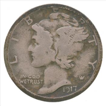Better 1917-S US Mercury 90% Silver Dime Coin Collection Lot Set Break