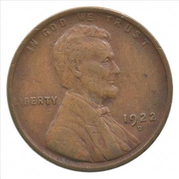 Better 1922-D US Lincoln Wheat Cent Penny Coin Collection Lot Set Break