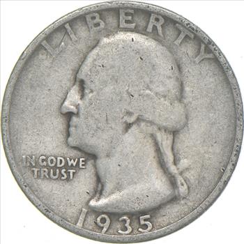 Better 1935 US Washington 90% Silver Quarter Coin Set Break