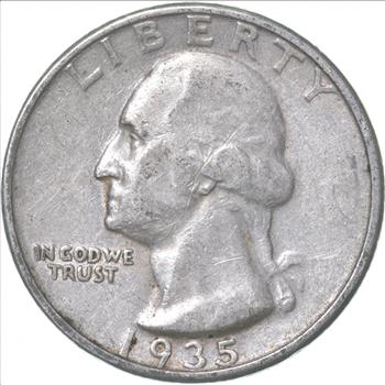Better 1935 US Washington 90% Silver Quarter Coin Set Break