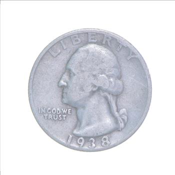 Better 1938-S - US Washington 90% Silver Quarter Coin Set Break