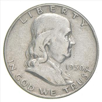 Better 1950 US Franklin 90% Silver Half Dollar Coin Collection Set Break