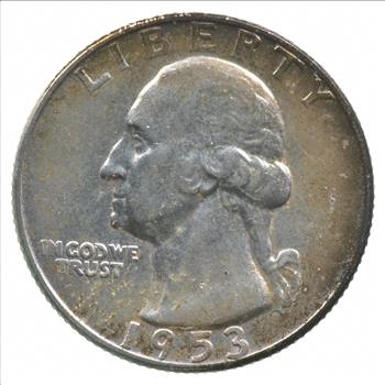 Better 1953-S US Washington 90% Silver Quarter Coin Set Break