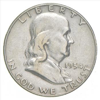 Better 1954-S US Franklin 90% Silver Half Dollar Coin Collection Set Break