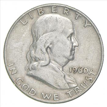 Better 1960-D US Franklin 90% Silver Half Dollar Coin Collection Set Break