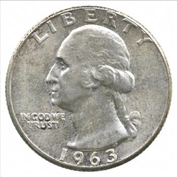 Better 1963 US Washington 90% Silver Quarter Coin Set Break