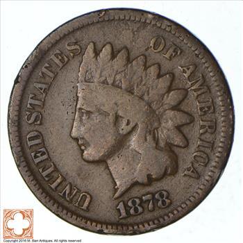 Better Date - 1878 Indian Head Cent Penny