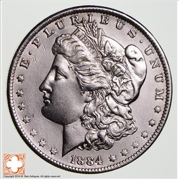 Better Grade 1884-O Morgan United States Silver Dollar 90% Pure Silver