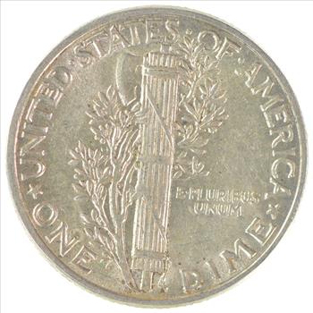 Blast WHITE 1945 Mercury Liberty Dime - 90% Silver - Stunning In High Grade