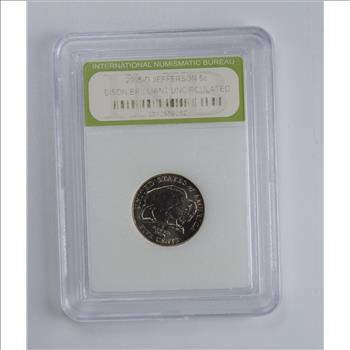 Brilliant Uncirculated 2005-D Westward Journey Nickel - Bison - Slabbed