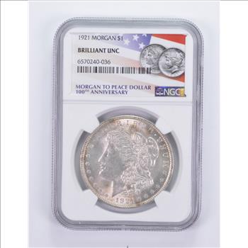 Brilliant Uncirculated - Gem BU Unc 1921 Morgan Dolllar NGC *63?