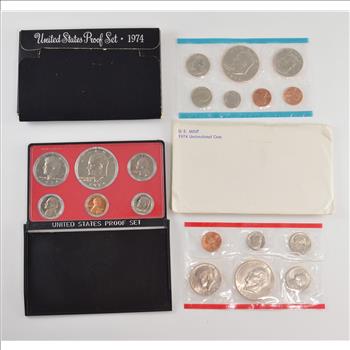 Bulk Deal: 1974 US Proof & Mint Sets - Coin Collection Bundle - 2 Sets - 1 Price with original mint packaging
