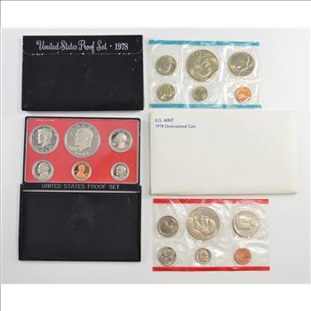 Bulk Deal: 1978 US Proof & Mint Sets - Coin Collection Bundle - 2 Sets - 1 Price with original mint packaging